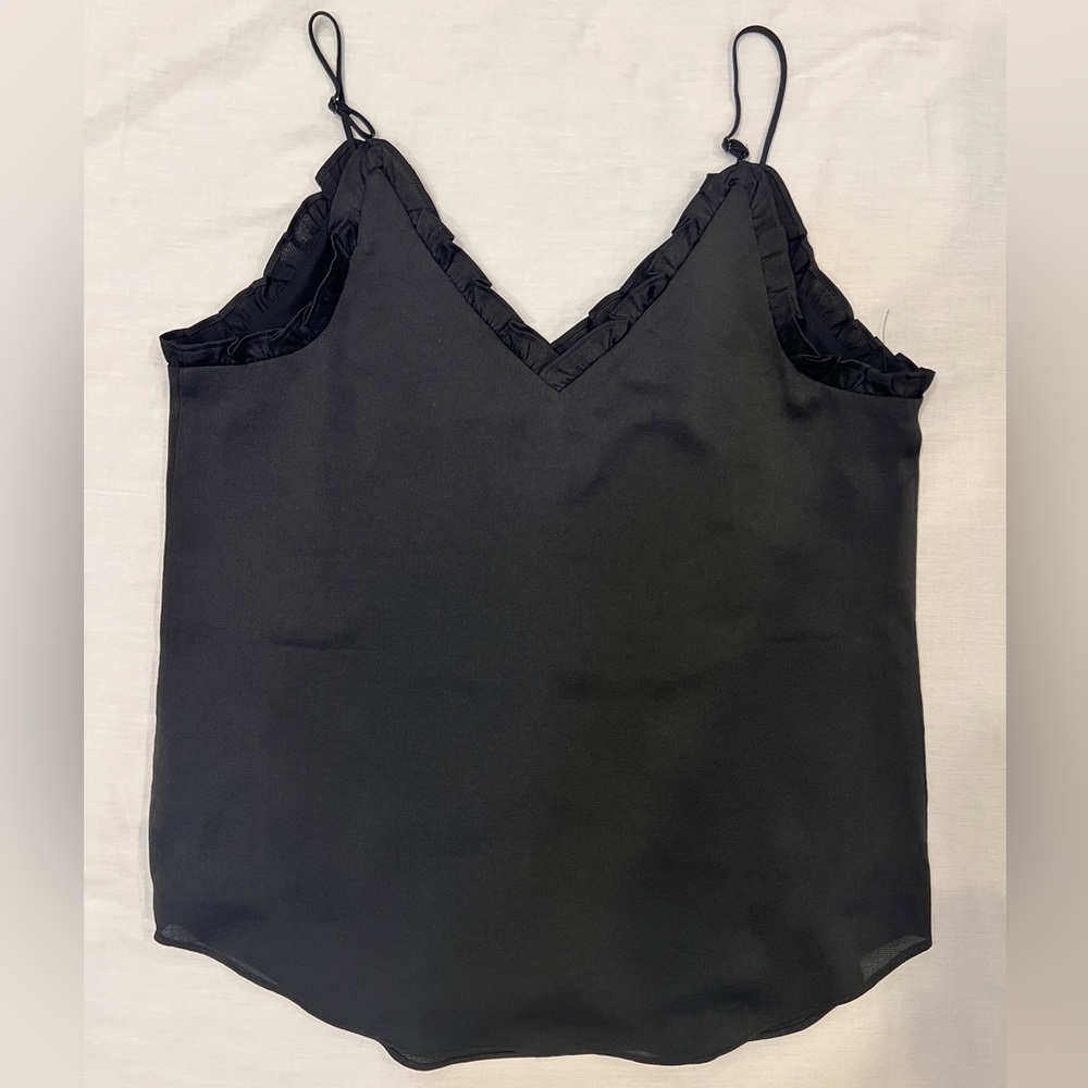 Express Size Small Black Camisole (Double Lined Satin)